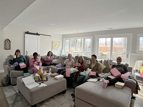 Group of women on couch
