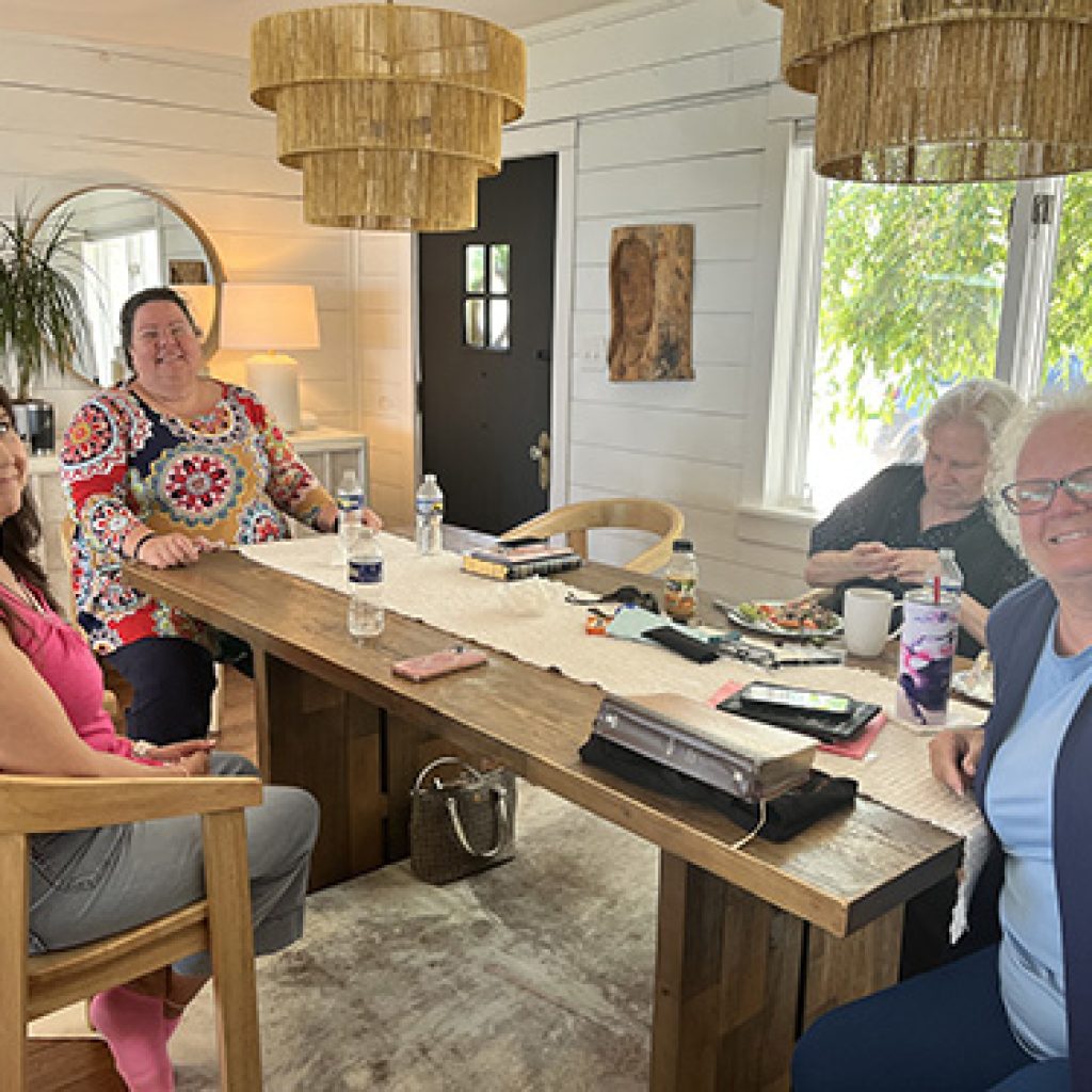 Women together at a table